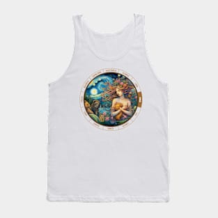 ZODIAC Virgo - Astrological VIRGO - VIRGO - ZODIAC sign - Van Gogh style - 4 Tank Top